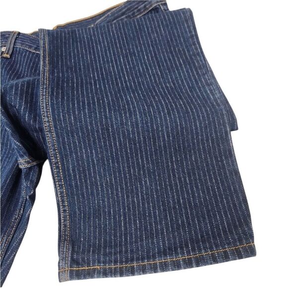 Levi's Low Pro Striped Denim Jeans 30 X 30 Mid Rise Relaxed Straight Leg New - Picture 5 of 10